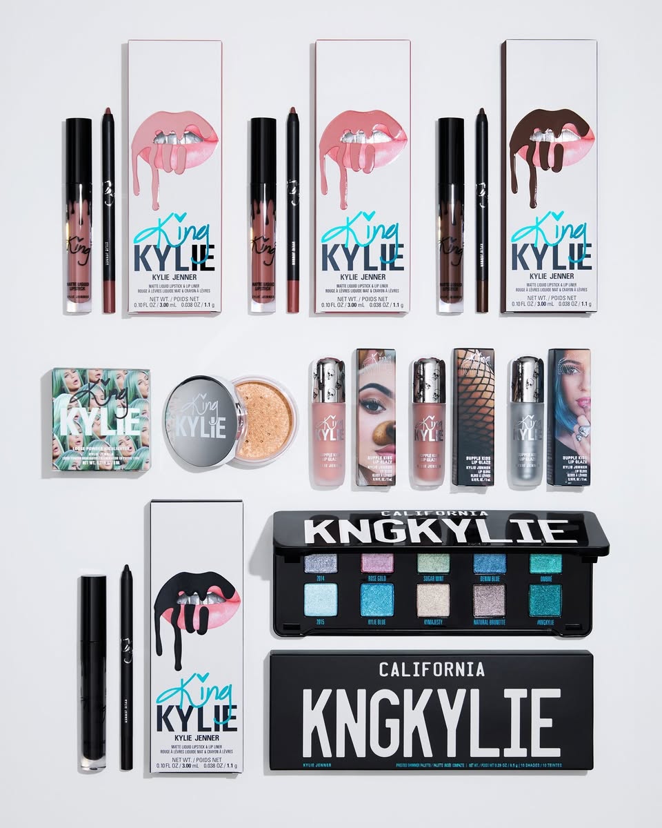 Close-up of the limited-edition King Kylie collection products