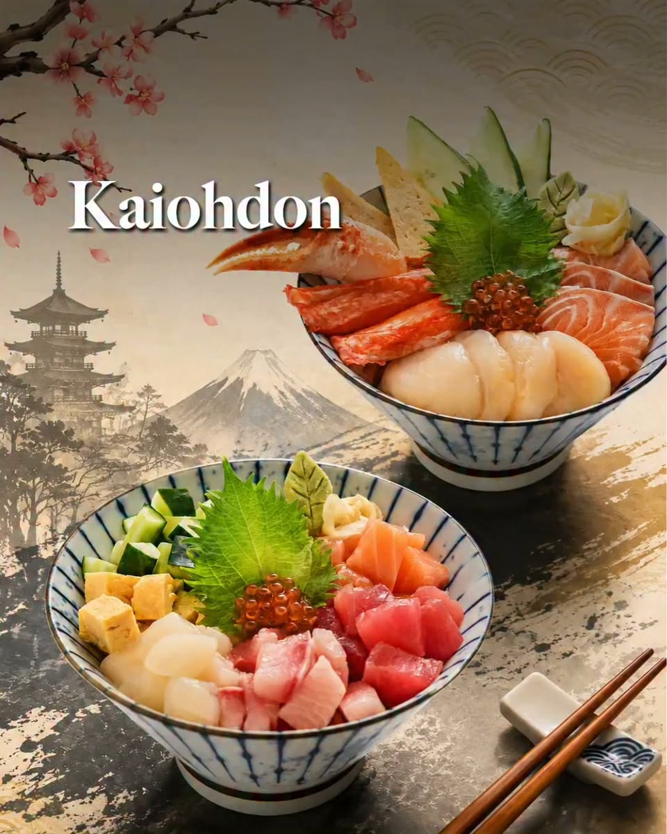 Kaiohdon Japanese rice bowls at Bugis Junction