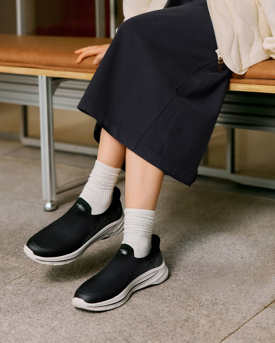 SKECHERS slip-on sneakers for travel at Bugis Junction 02-11