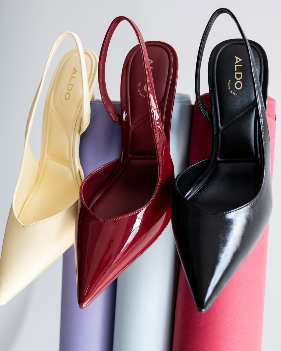 ALDO pointed-toe slingback heels