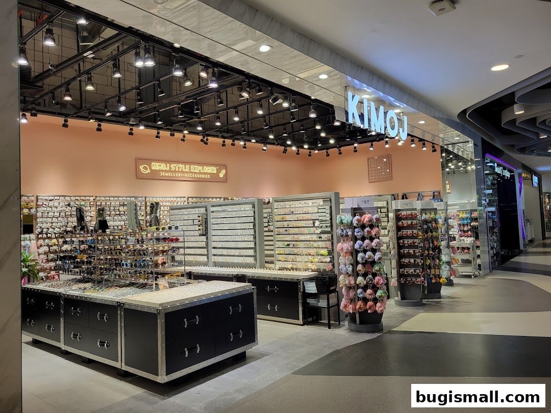 A well-lit shop interior displaying a wide variety of jewelry and accessories.